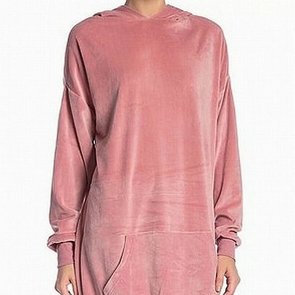 SOLD SOLUTIONS Velour hoodie dress - Picture 4 of 5